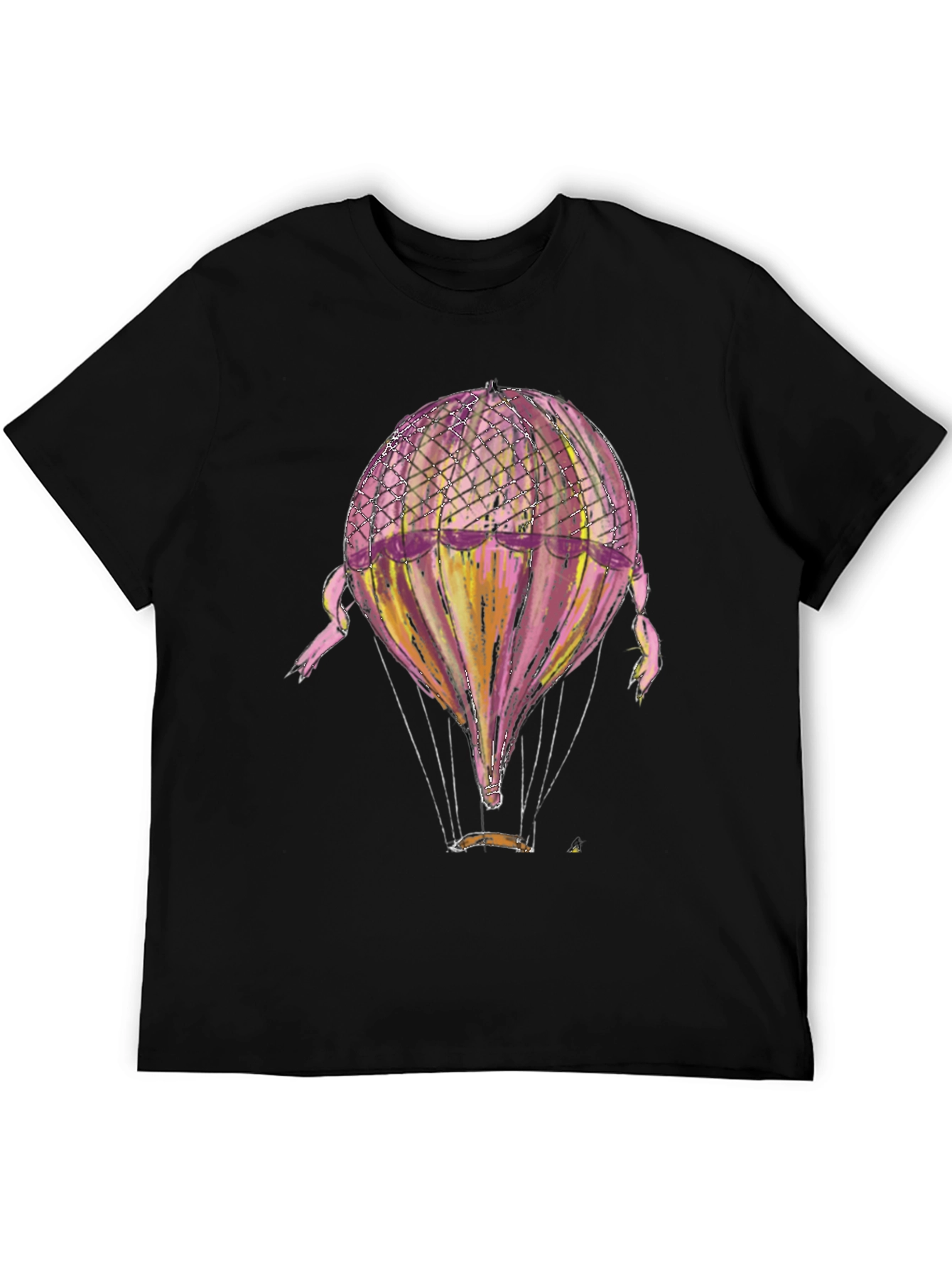 Hot Air Balloon Graphic T-Shirt - Unique Design