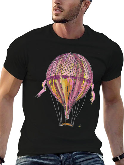 Hot Air Balloon Graphic T-Shirt - Unique Design
