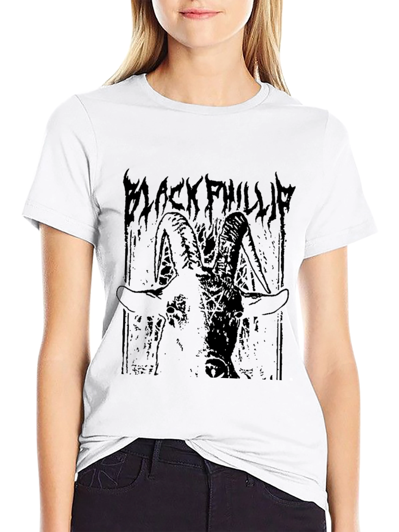 Black Phillip Goat Graphic T-Shirt