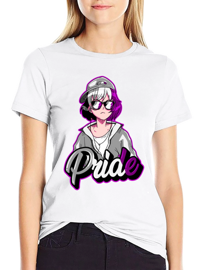 Pride Anime T-Shirt - Black Cotton Blend