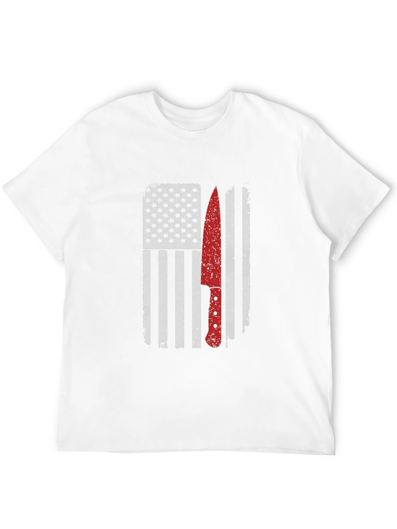 American Flag Chef Knife Graphic Tee