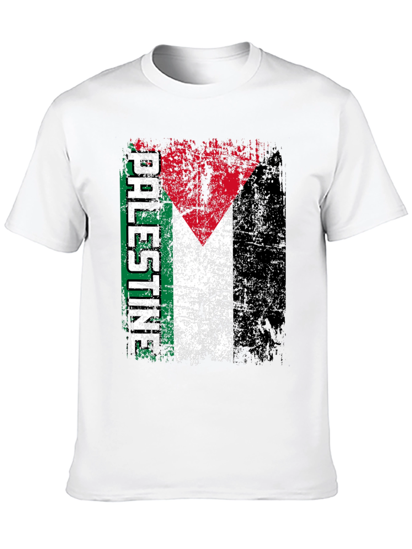 Palestine Flag T-Shirt - Distressed Graphic Tee