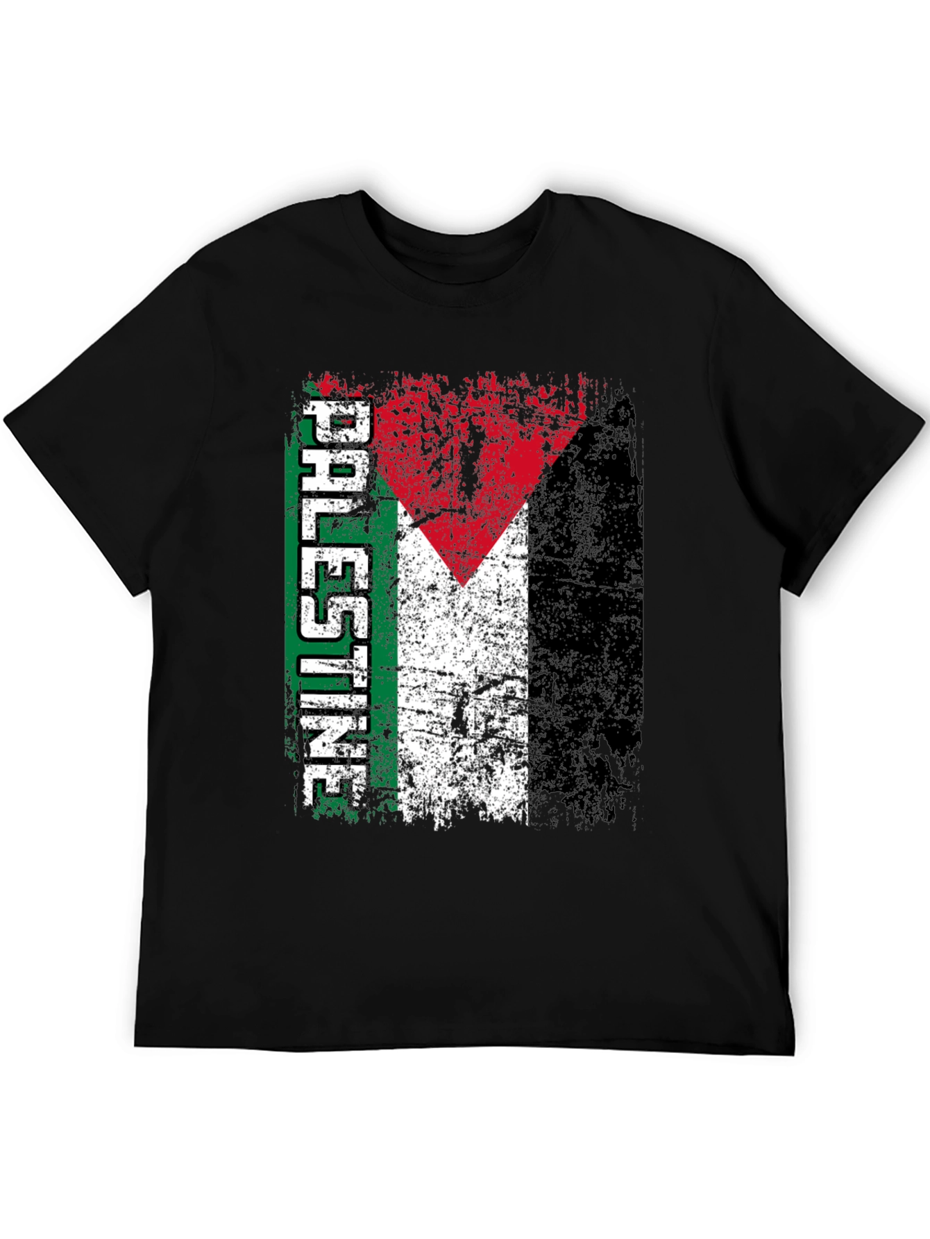 Palestine Flag T-Shirt - Distressed Graphic Tee