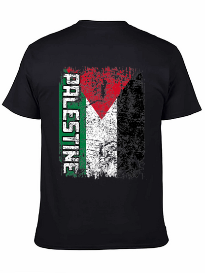 Palestine Flag T-Shirt - Distressed Graphic Tee