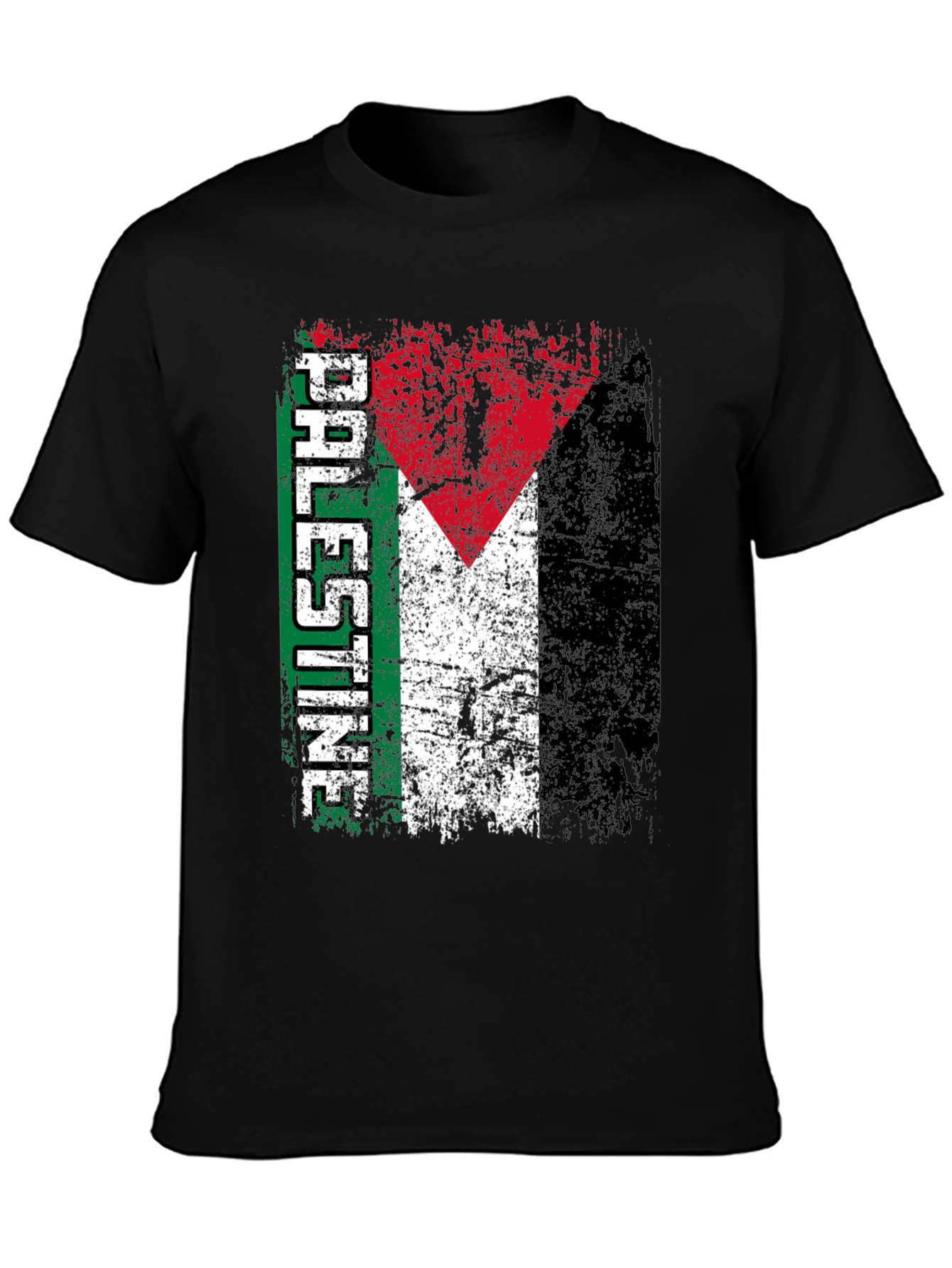 Palestine Flag T-Shirt - Distressed Graphic Tee