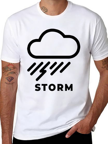 Storm Cloud Graphic T-Shirt - Weather Inspired Tee
