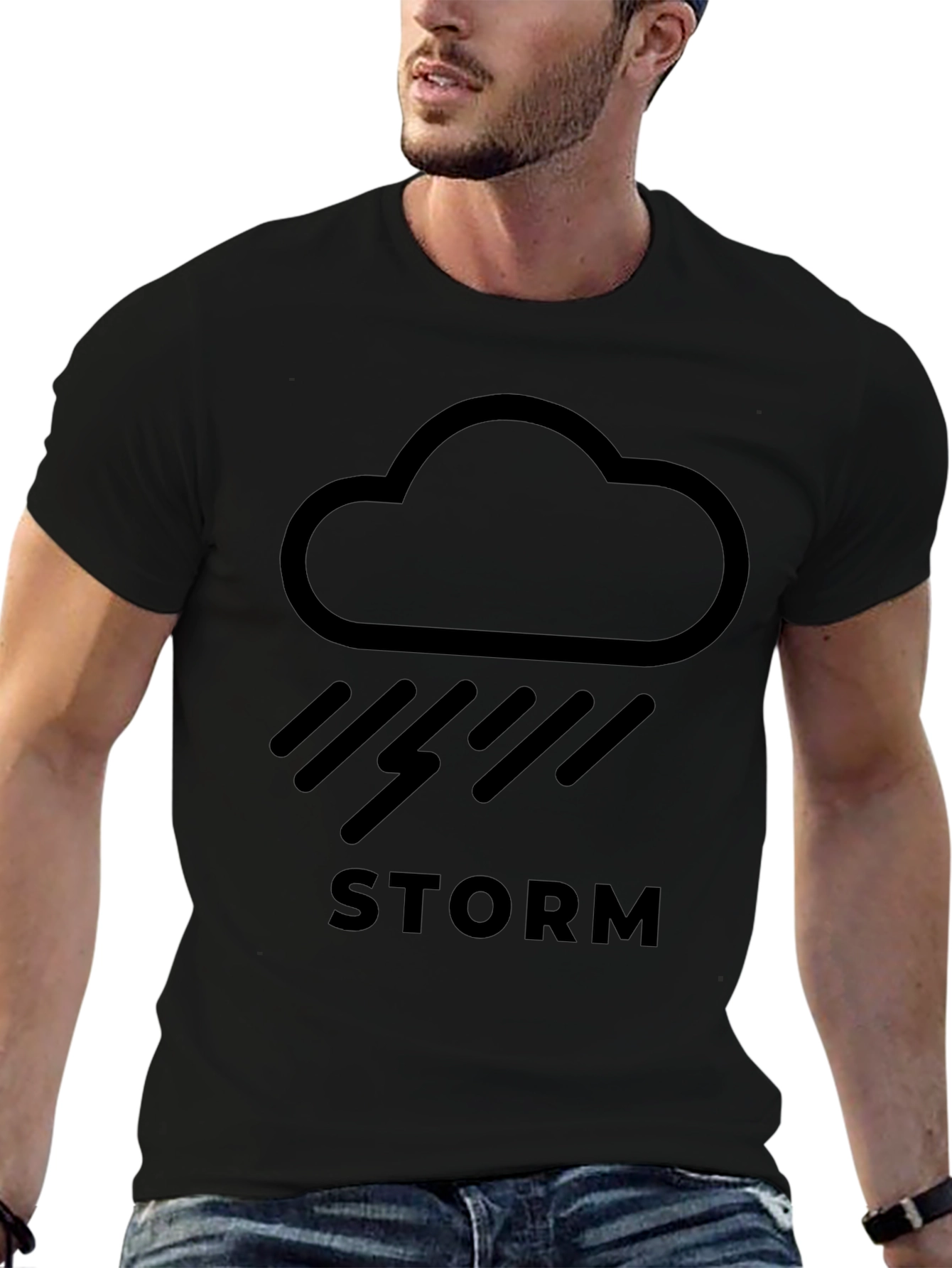 Storm Cloud Graphic T-Shirt - Weather Inspired Tee