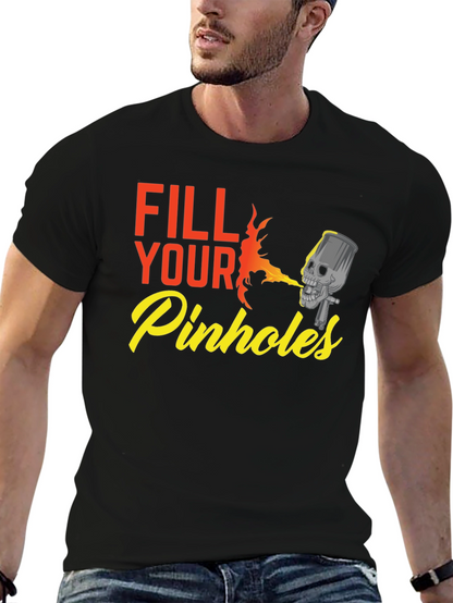 Fill Your Pinhole Black T-Shirt
