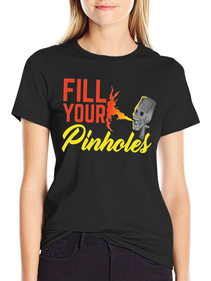 Fill Your Pinhole Black T-Shirt