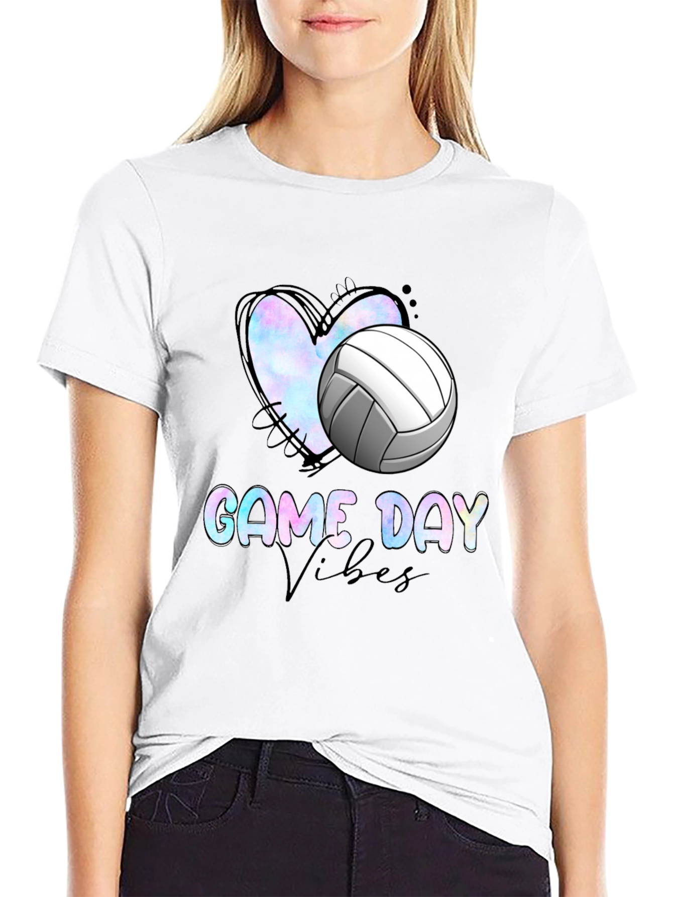 Game Day Volleyball Vibes T-Shirt