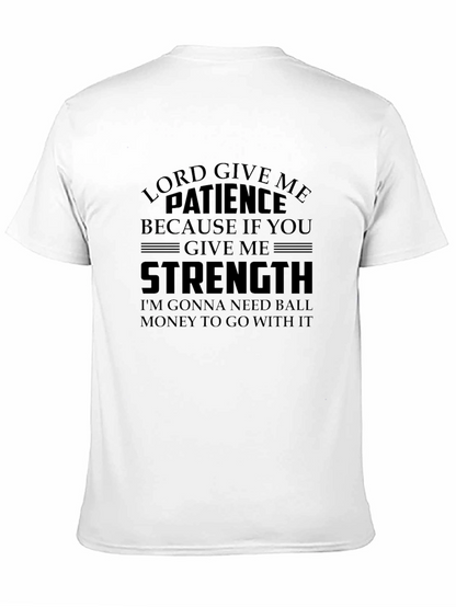 Lord Give Me Patience Graphic Tee - Black