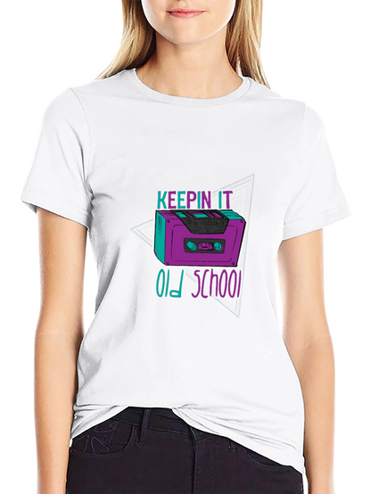 Keepin It Old School Cassette Tape T-Shirt