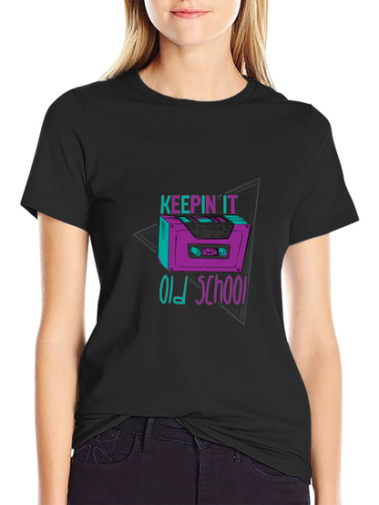 Keepin It Old School Cassette Tape T-Shirt