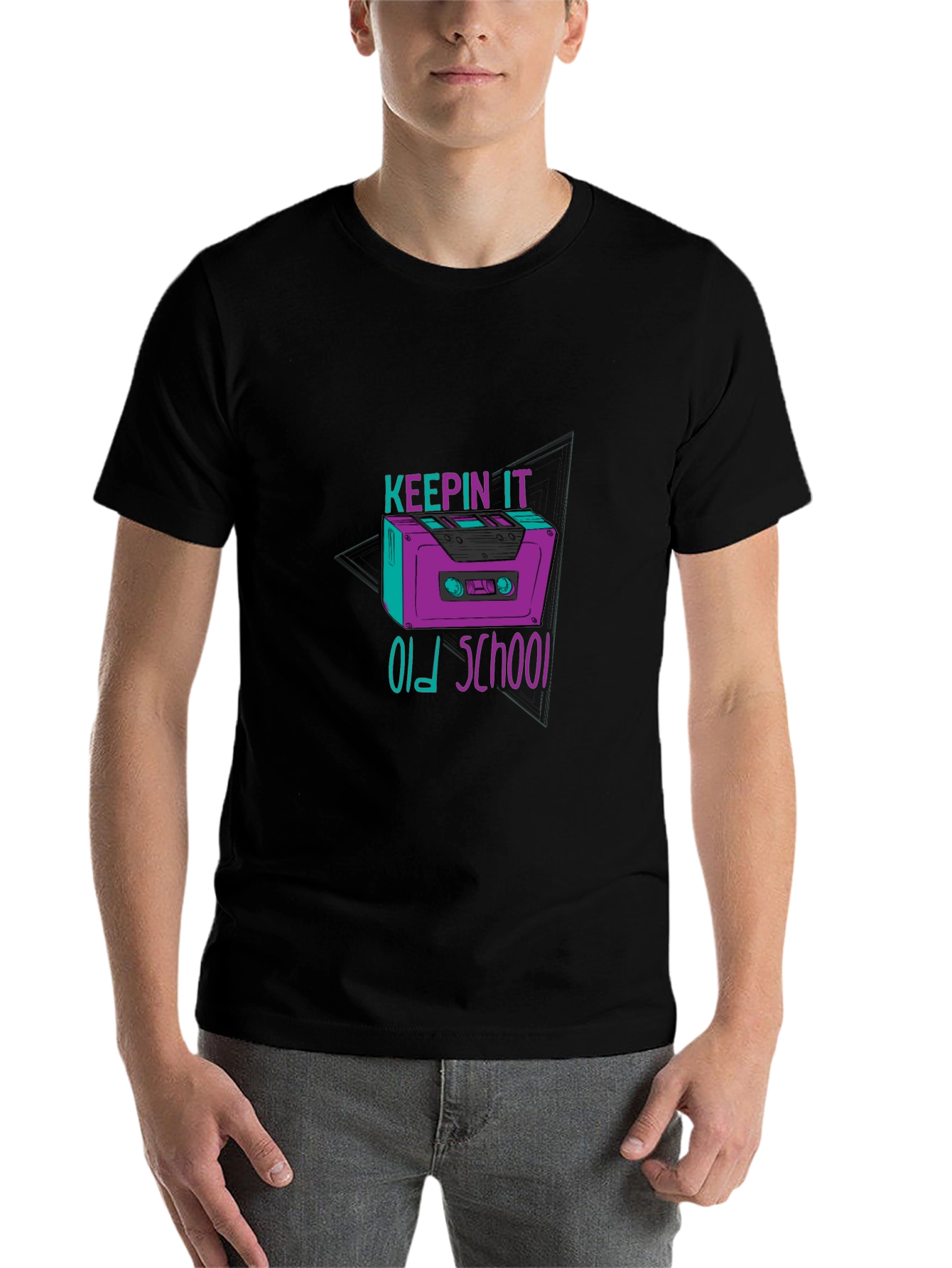 Keepin It Old School Cassette Tape T-Shirt