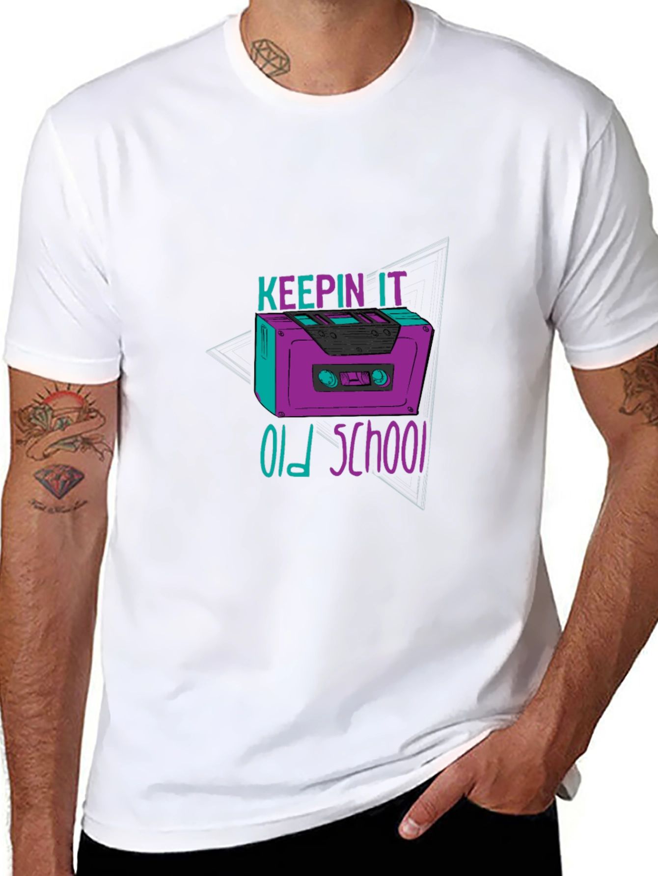 Keepin It Old School Cassette Tape T-Shirt