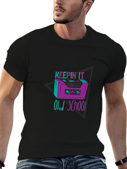 Keepin It Old School Cassette Tape T-Shirt