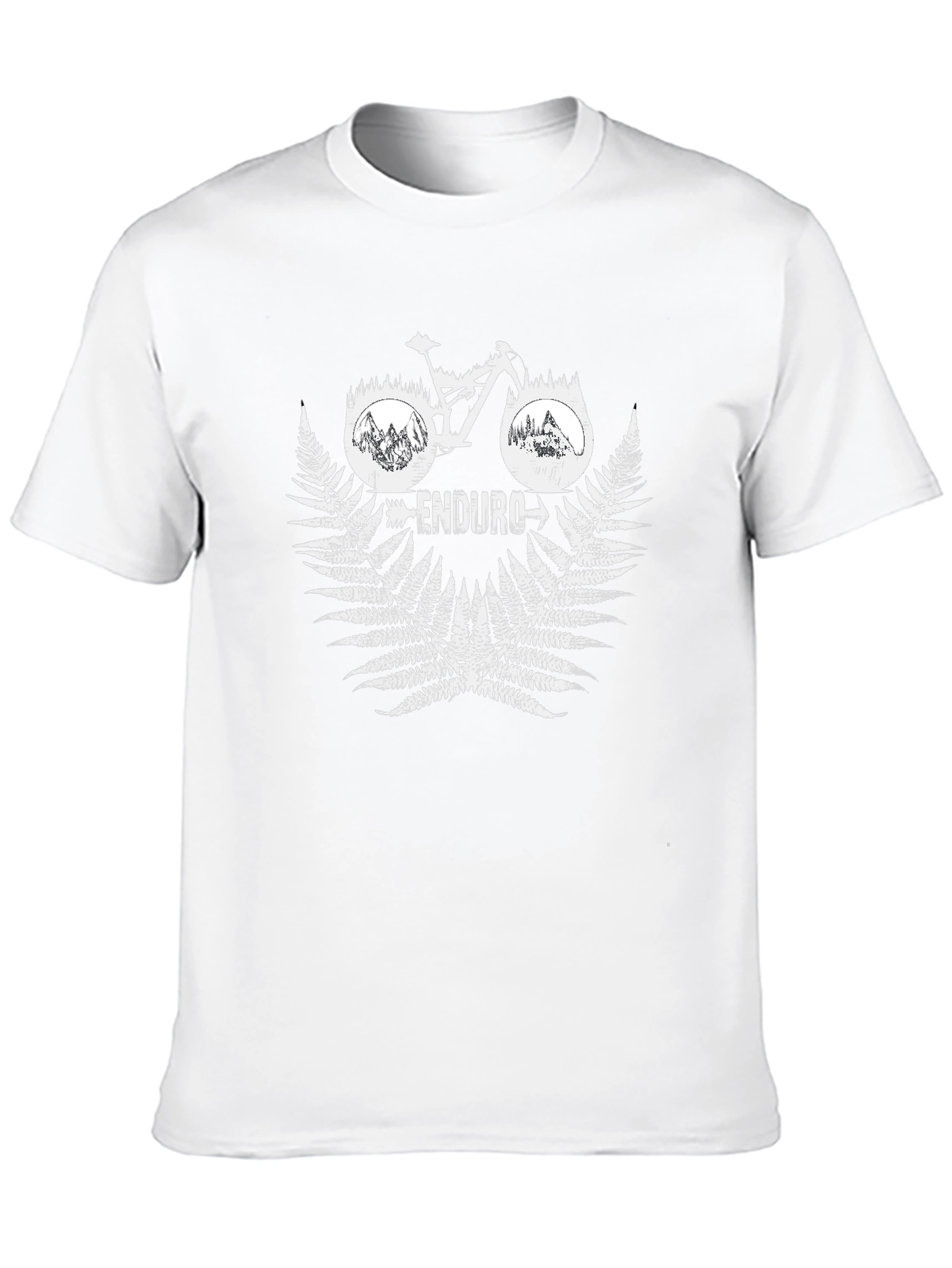 Enduro Bike Graphic Tee - Black Cotton T-Shirt