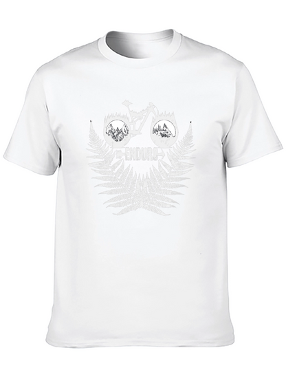 Enduro Bike Graphic Tee - Black Cotton T-Shirt