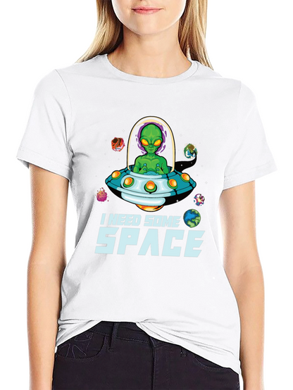 I Need Some Space Alien UFO Graphic T-Shirt