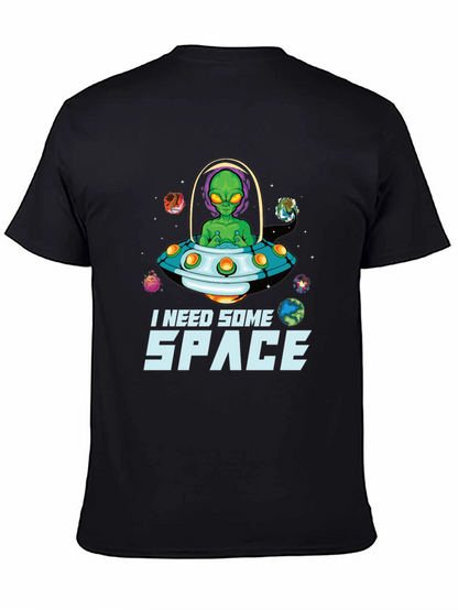 I Need Some Space Alien UFO Graphic T-Shirt