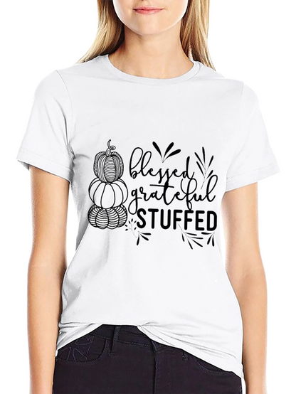 Blessed Grateful Stuffed Thanksgiving T-Shirt