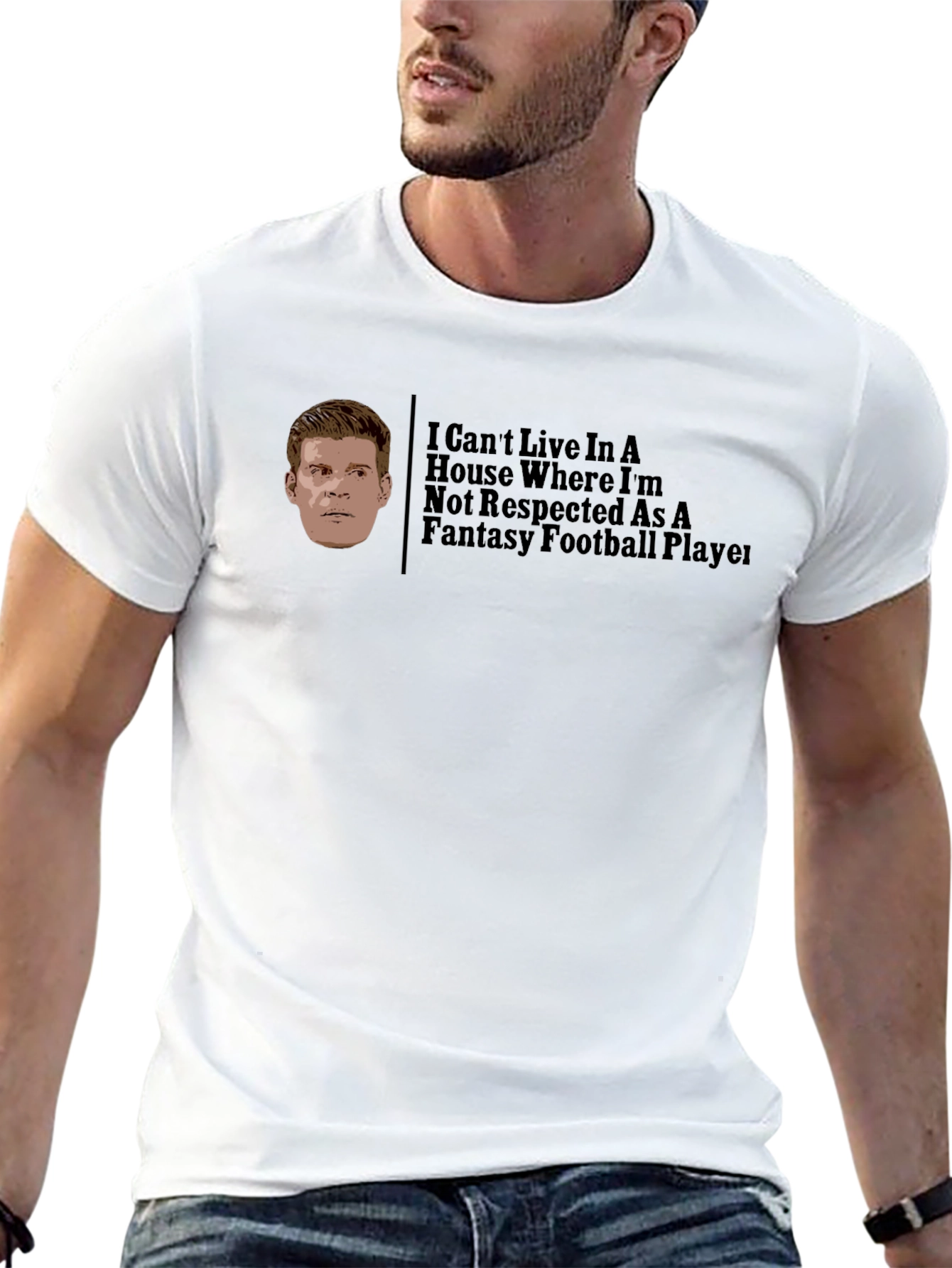 Fantasy Football Player Graphic Tee
