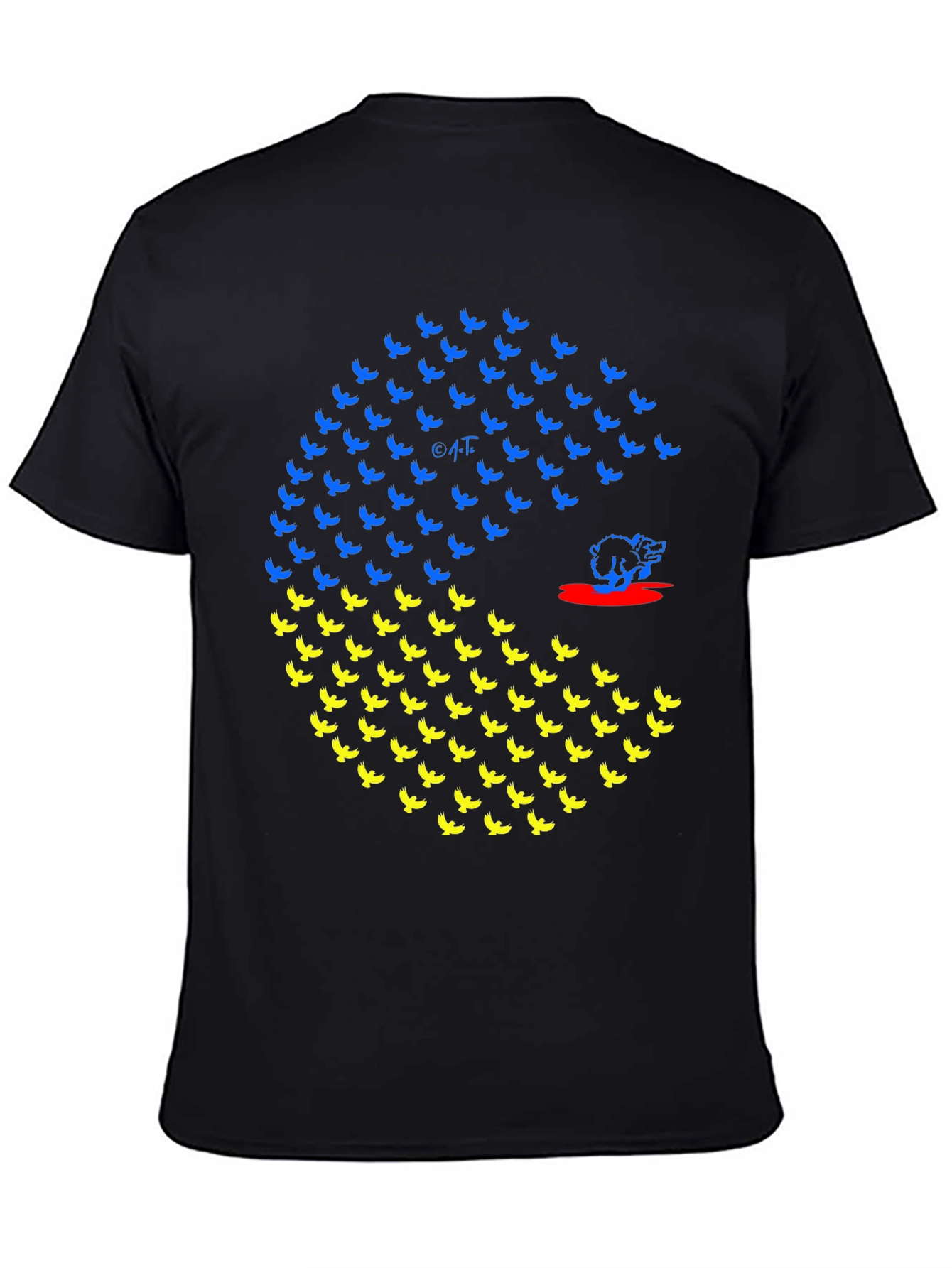 Ukraine Flag Bird Graphic T-Shirt
