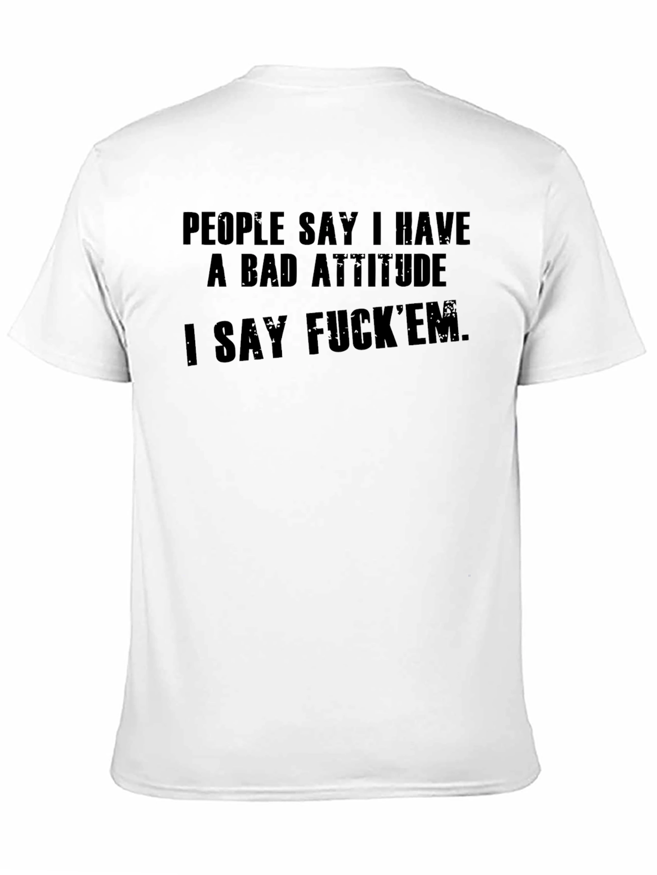 Bad Attitude Graphic Tee - Edgy Statement Shirt