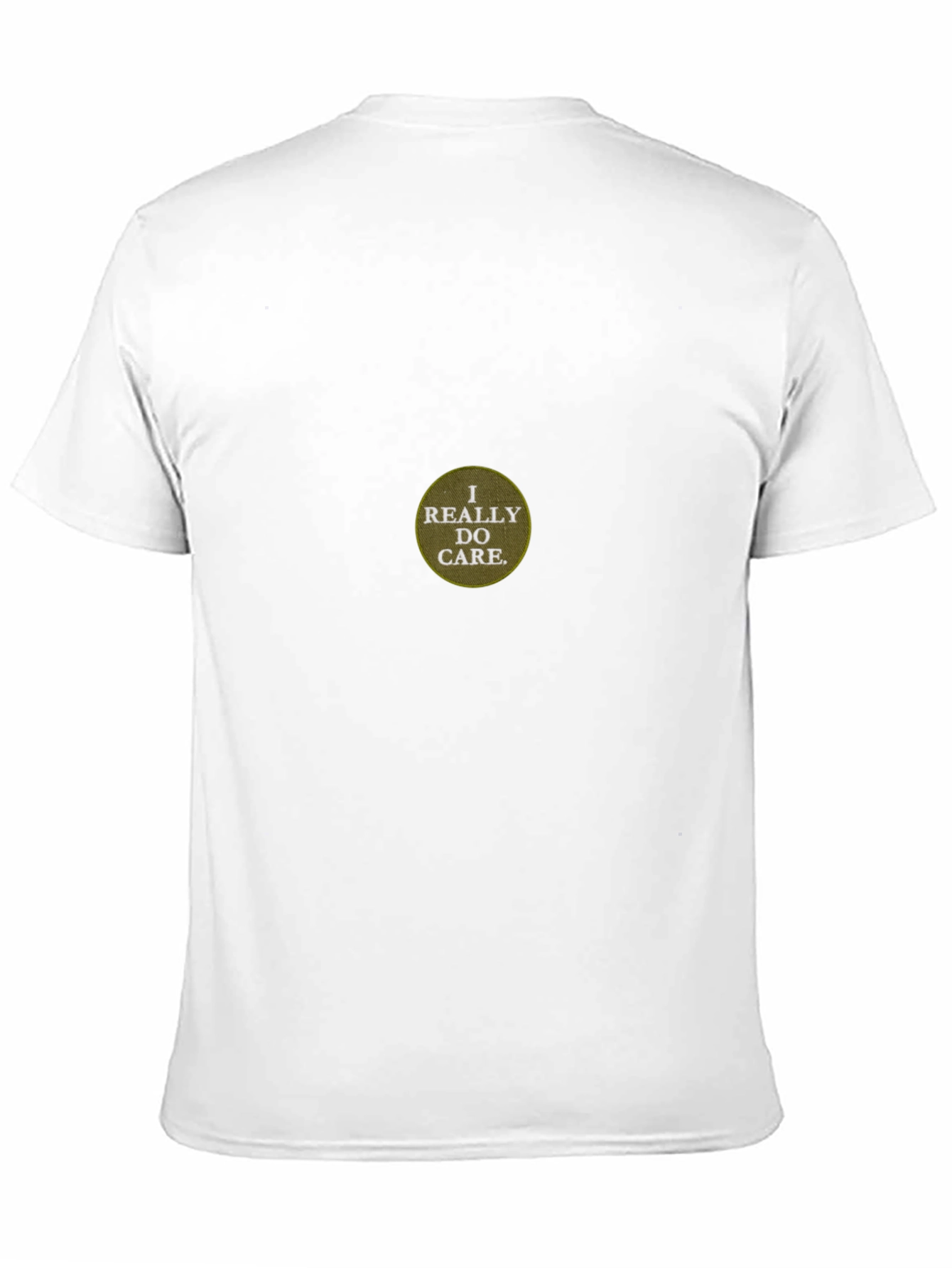 I Really Do Care T-Shirt - Black Crew Neck