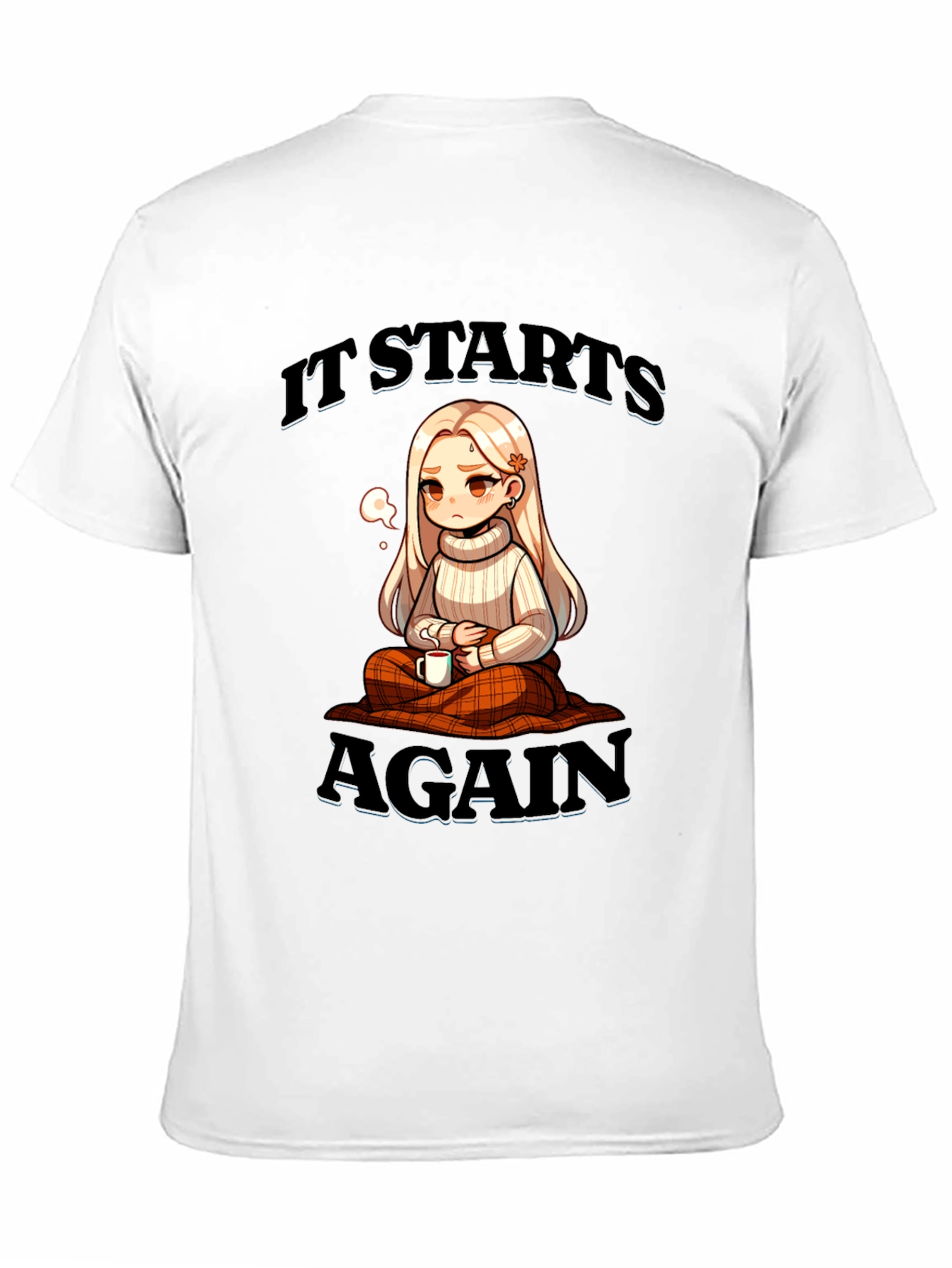 It Starts Again Anime Style Graphic Tee