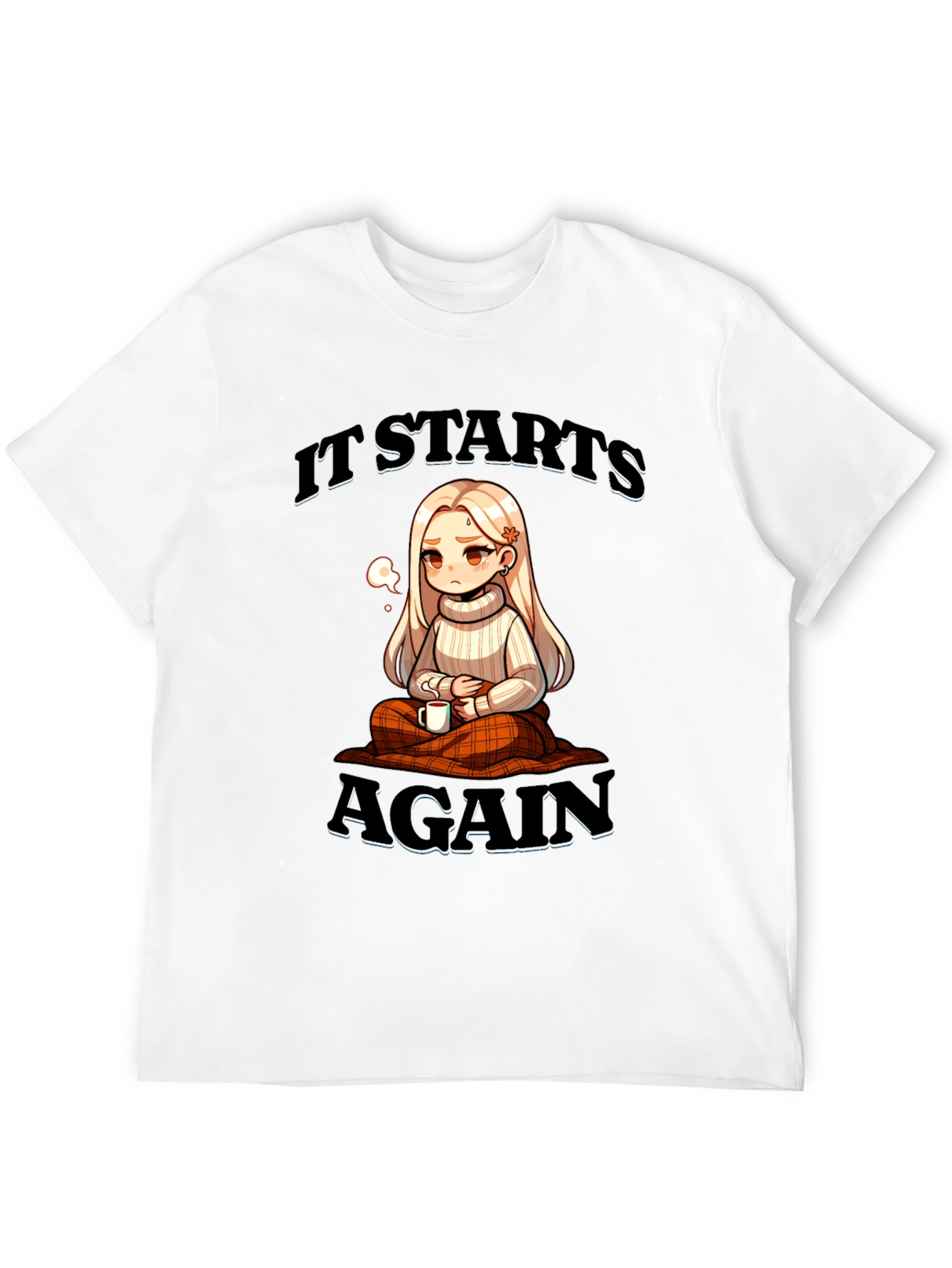 It Starts Again Anime Style Graphic Tee