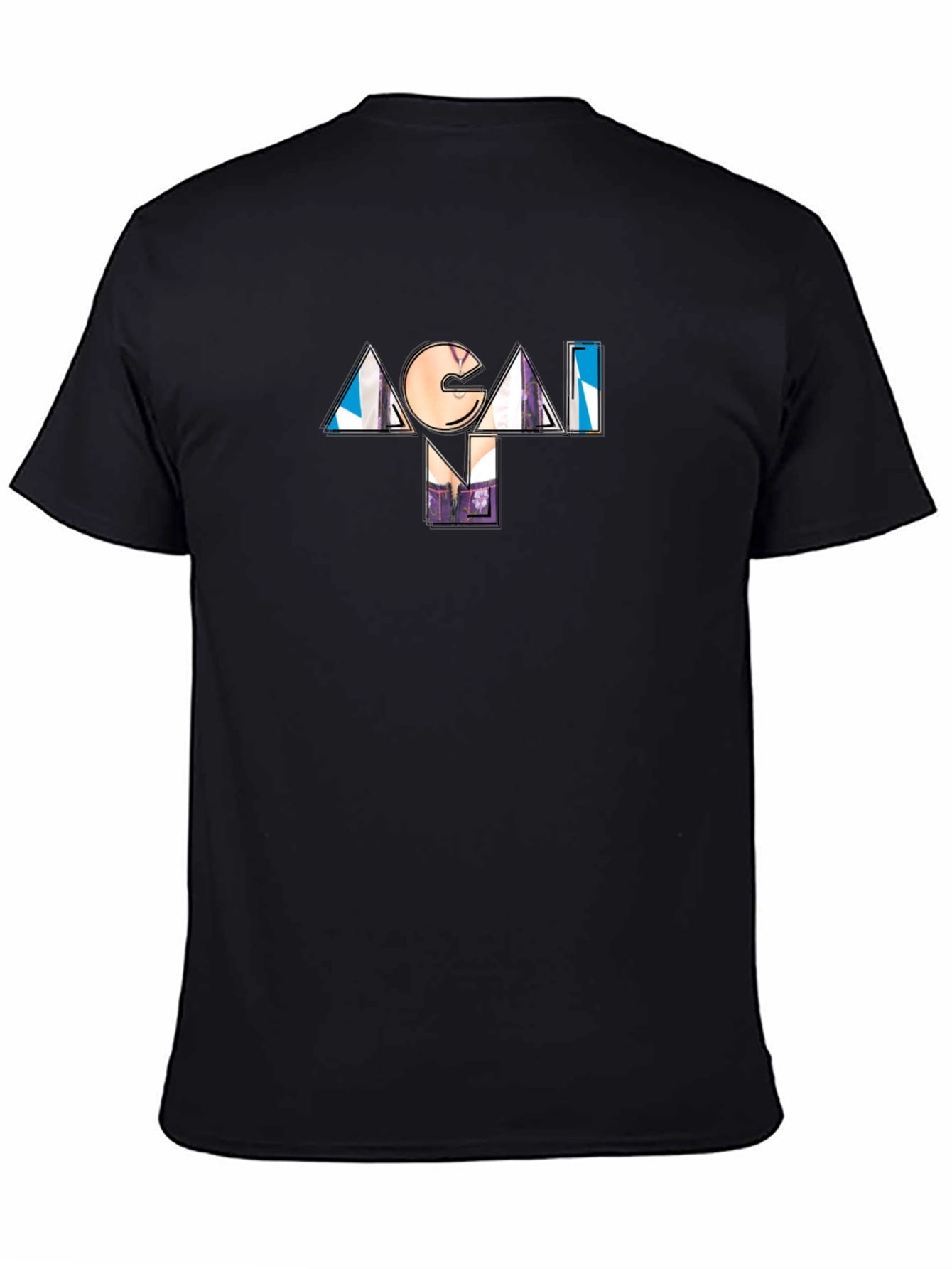ACAI NM Black Graphic T-Shirt