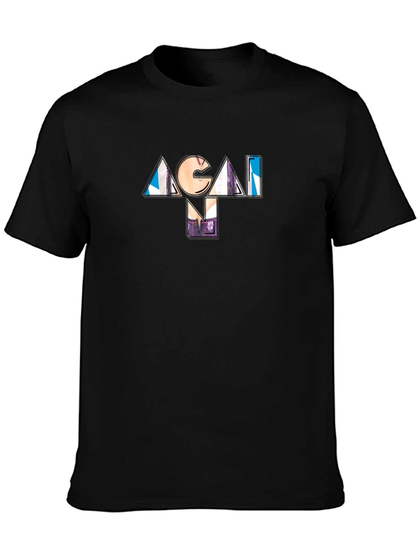 ACAI NM Black Graphic T-Shirt