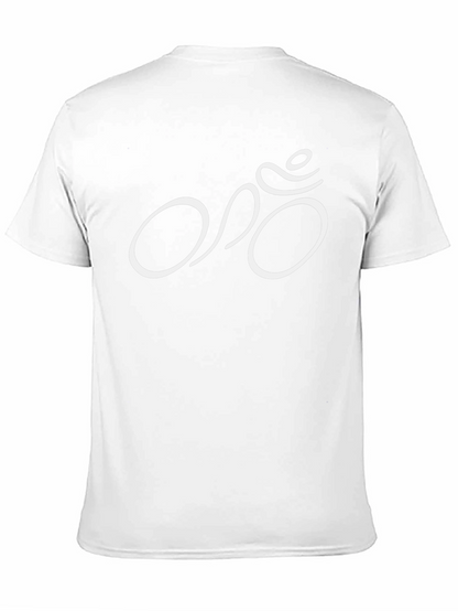 Stylish Black T-Shirt with Minimalist Bike Graphic