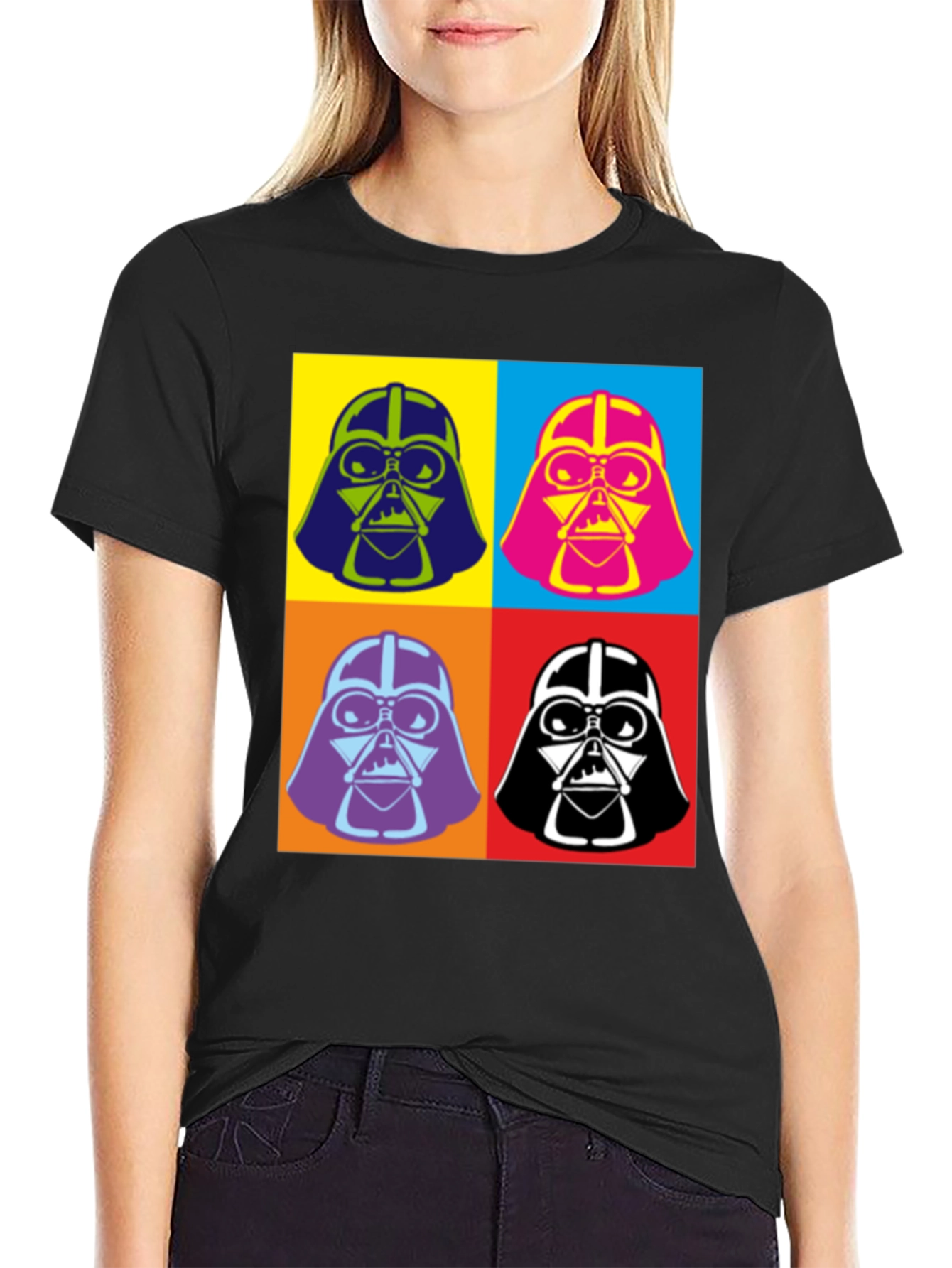 Pop Art Darth Vader Graphic T-Shirt
