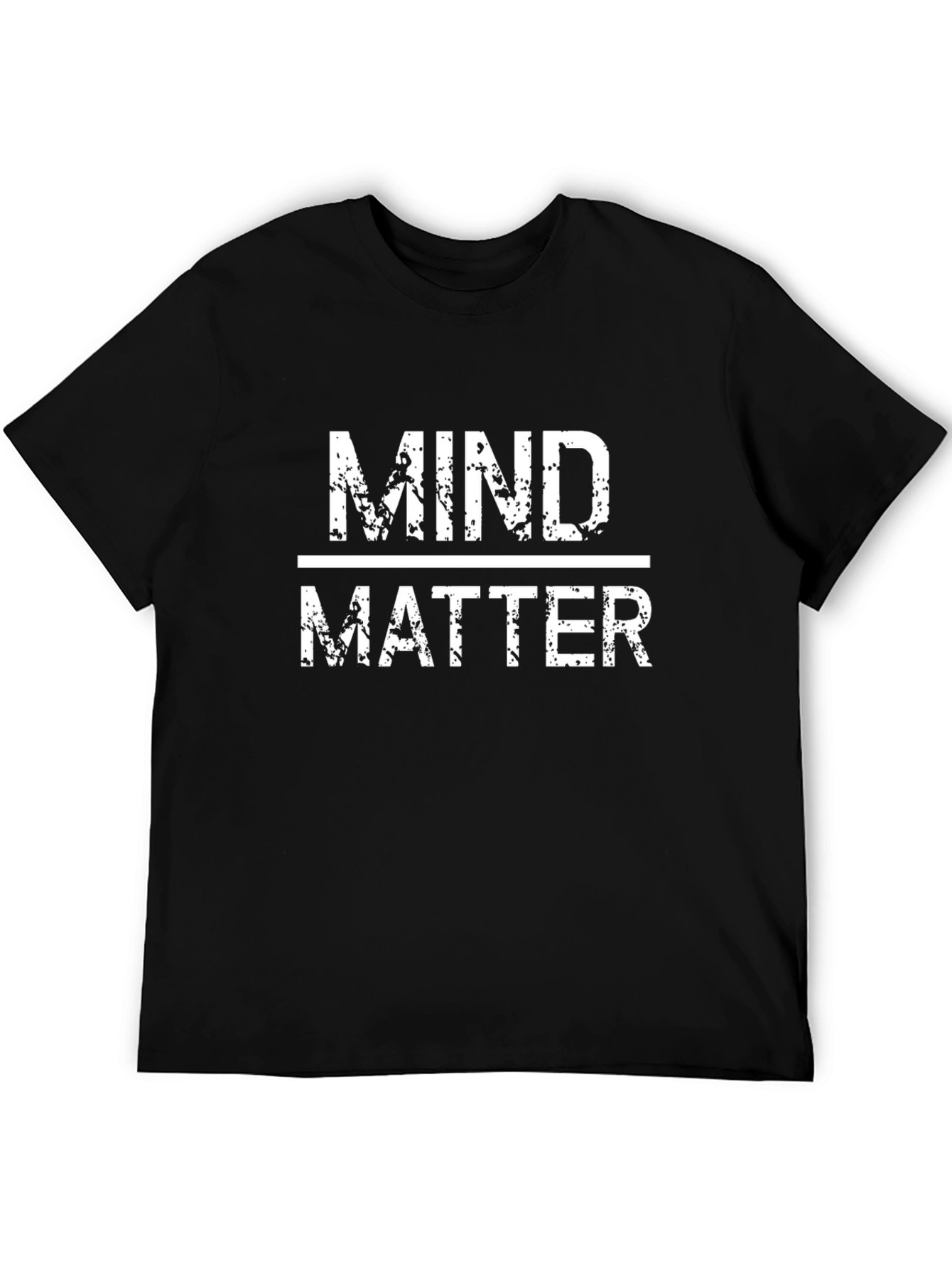 Mind Over Matter Graphic Tee - Black Cotton T-Shirt