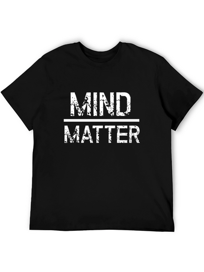 Mind Over Matter Graphic Tee - Black Cotton T-Shirt