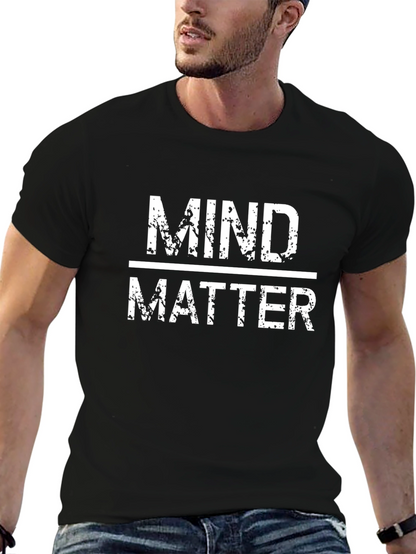 Mind Over Matter Graphic Tee - Black Cotton T-Shirt