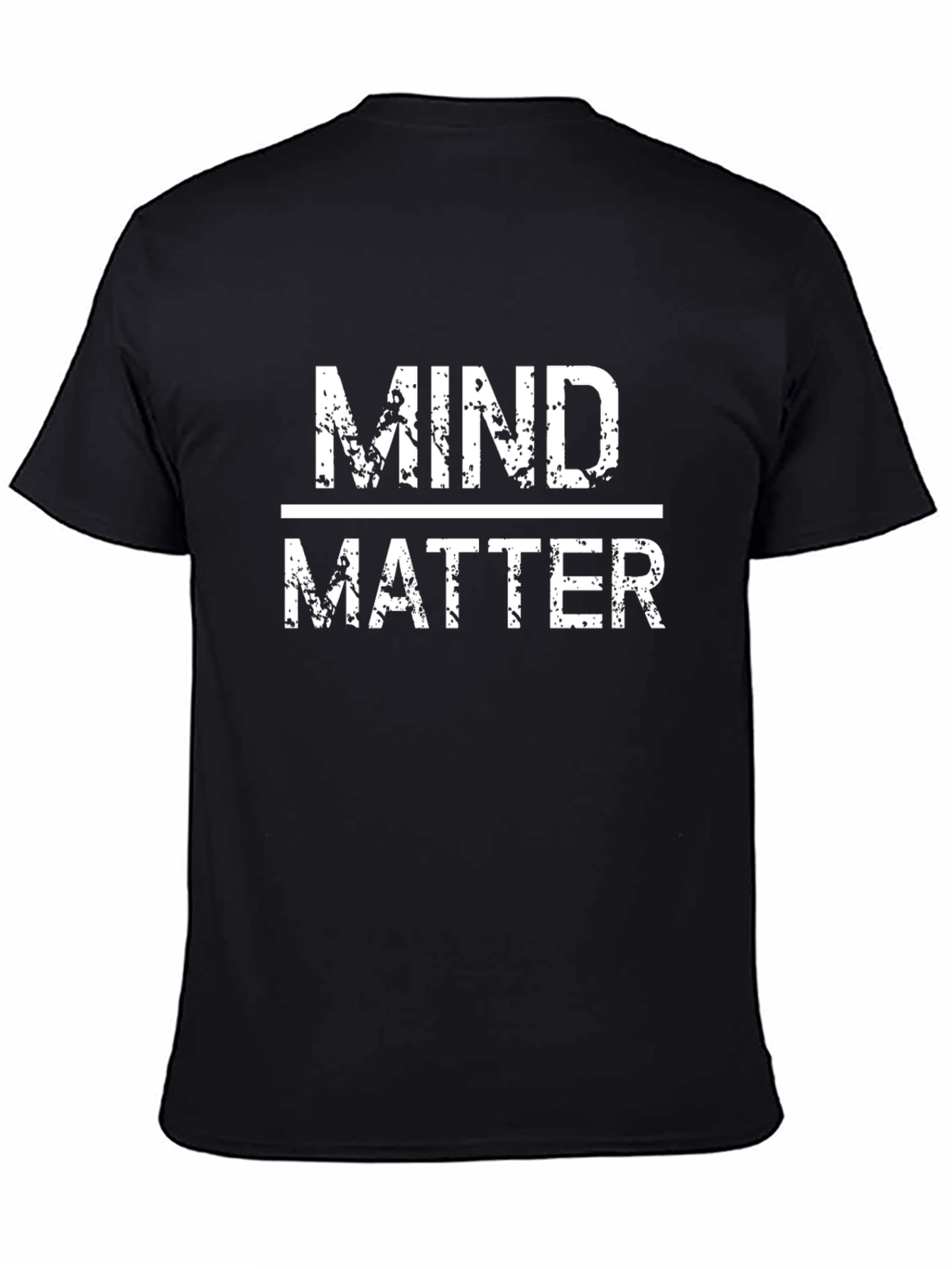 Mind Over Matter Graphic Tee - Black Cotton T-Shirt
