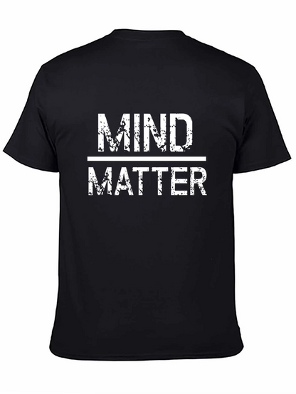 Mind Over Matter Graphic Tee - Black Cotton T-Shirt