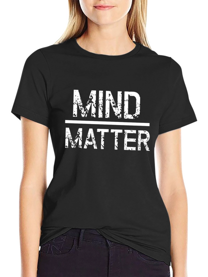 Mind Over Matter Graphic Tee - Black Cotton T-Shirt