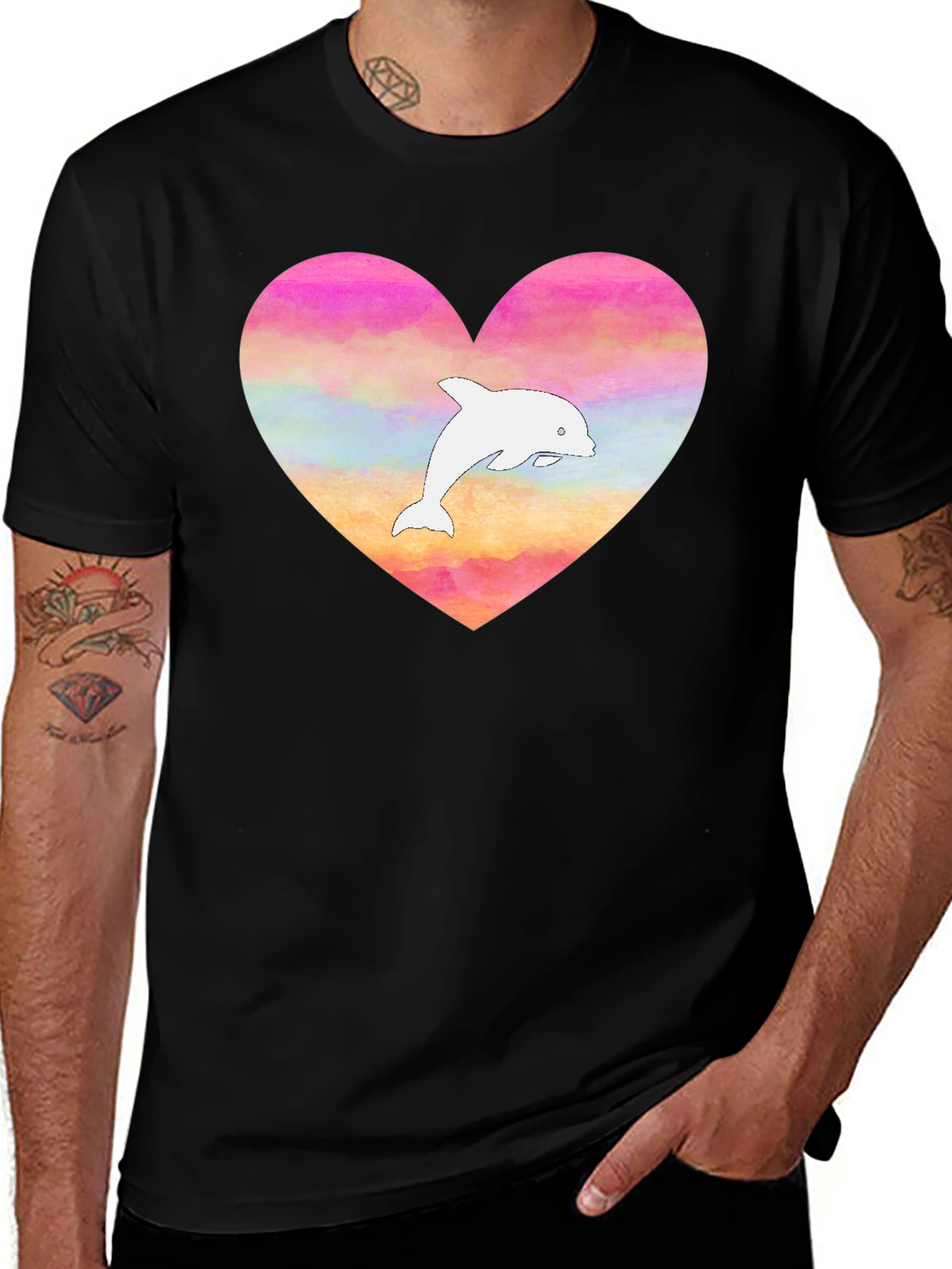 Heart Dolphin T-Shirt