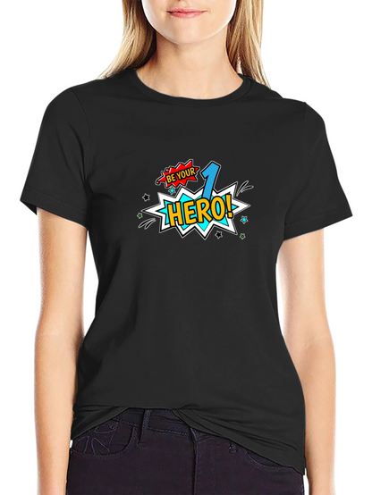 Be Your 1 Hero! Black Graphic Tee