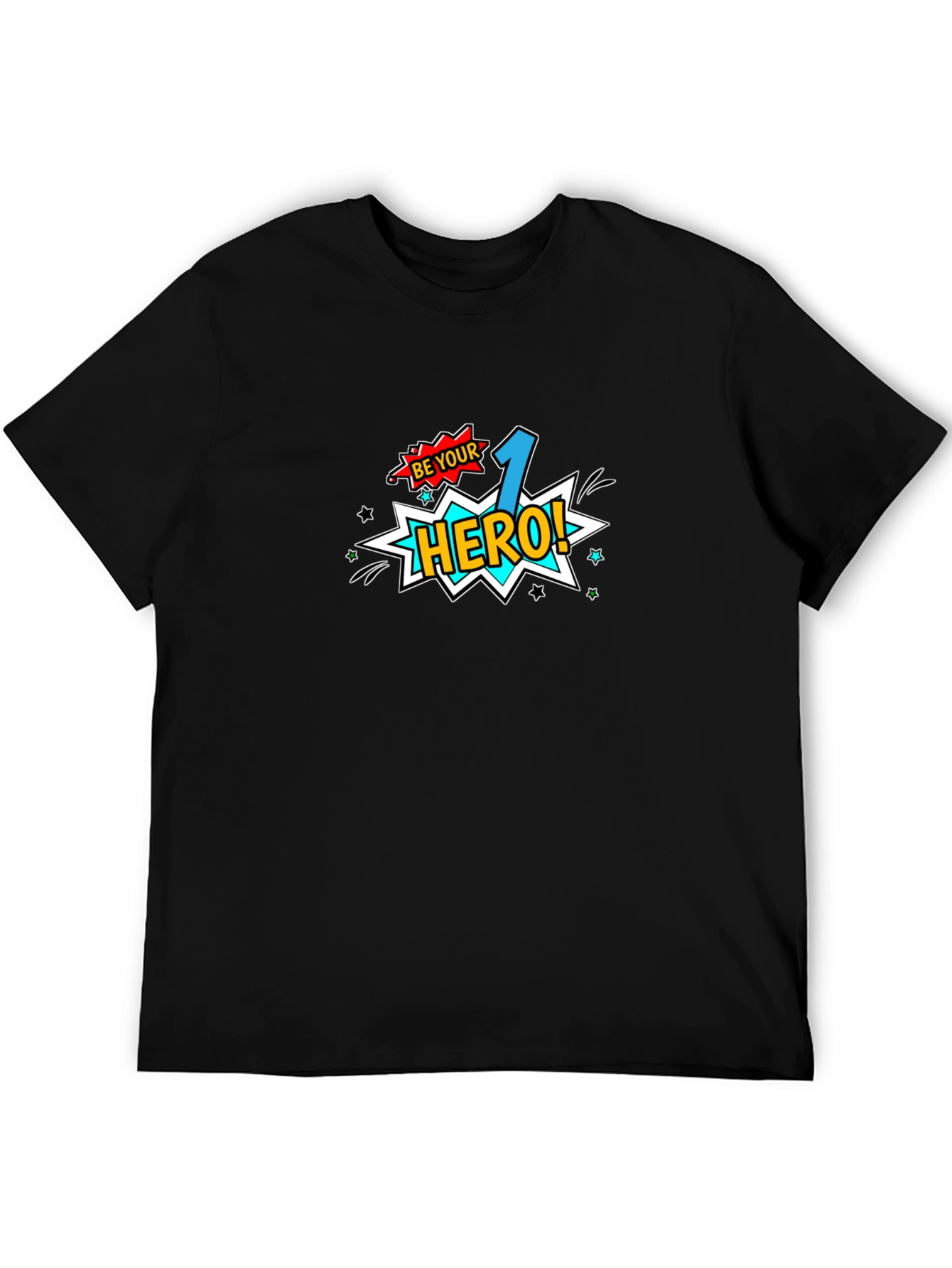 Be Your 1 Hero! Black Graphic Tee