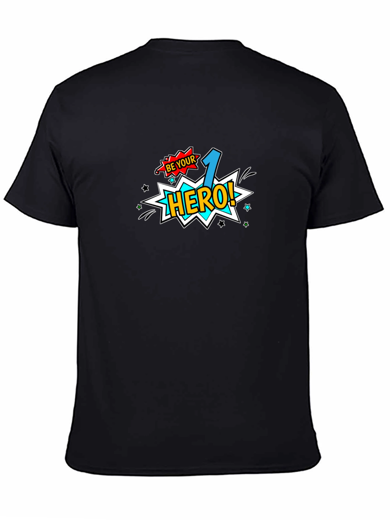 Be Your 1 Hero! Black Graphic Tee