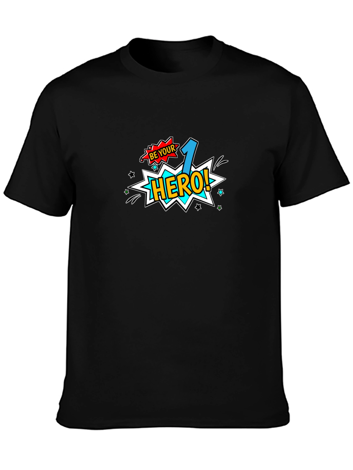 Be Your 1 Hero! Black Graphic Tee
