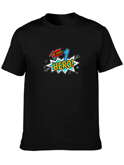 Be Your 1 Hero! Black Graphic Tee