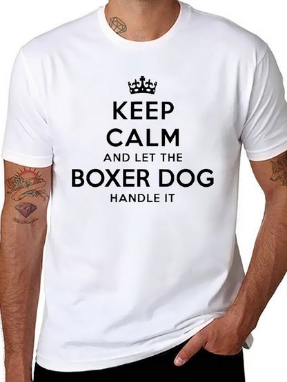 Keep Calm Boxer Dog T-Shirt