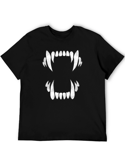 Vampire Teeth Graphic Tee - Halloween T-Shirt