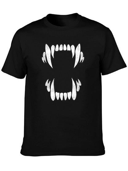 Vampire Teeth Graphic Tee - Halloween T-Shirt